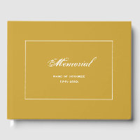 Enkel, Elegant Memorial Service Guld