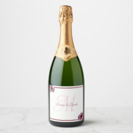 Enkel Elegant Metallisk korallisk Blommigt Bröllop