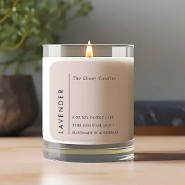Enkel Elegant Minimal Dusky Blush Ljus Label Fyrkantigt Klistermärke