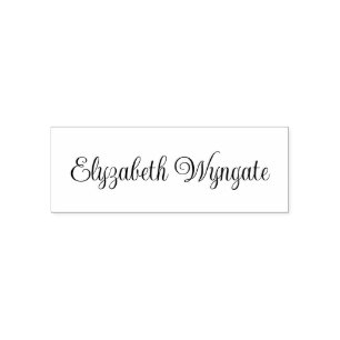 Enkel Elegant Minimalistisk #13 Endast skriptnamn Självfärgande Stämpel