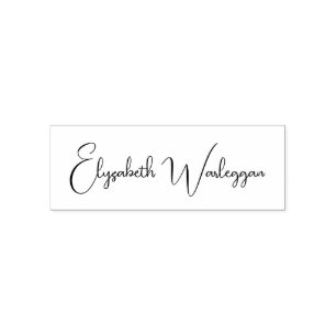 Enkel Elegant Minimalistisk #42 Endast skriptnamn Självfärgande Stämpel