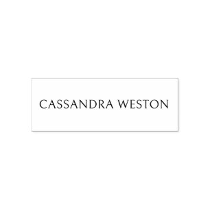 Enkel Elegant, minimalistisk #82 Namn Självfärgande Stämpel