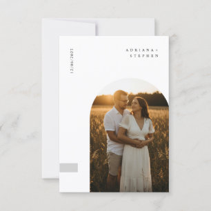Enkel Elegant Minimalistisk Foto Bröllop Inbjudningar