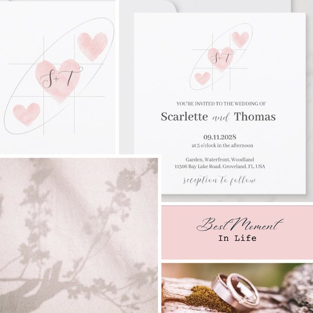 Enkel Elegant Minimalistisk Inbjudningar (Skapare uppladdad)