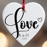 Enkel Elegant - minimalistisk Personlig - jul Julgransprydnad Keramik<br><div class="desc">Vi presenterar vår enkla Elegant, minimalistisk Personlig julkeramisk prydnad. Denna svarta och vita design förkroppsligar själva kärnan i en ren och enkel, minimalistisk jul. Det är perfektens val att fira olika tillfälle, från en första jul till en tankefull årsjubileum för en make och fru. Denna anpassningsbar keramiska ornament är anpassad...</div>