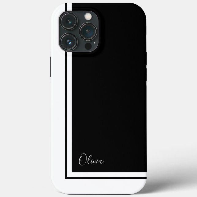 Enkel Elegant - minimalistiskt Färg-block med Namn (Baksida)