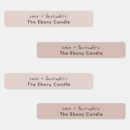 Enkel Elegant - minimalt Dusky ljus - etikett