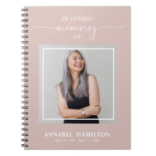 Enkel Elegant, minnesbild, fotogäst Bok Anteckningsbok