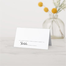 Enkel Elegant Modern Bröllop Bordsnummer