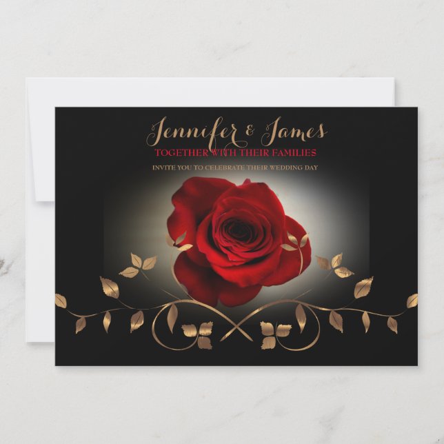 Enkel Elegant | Modern bröllopsinbjudan Inbjudningar (Framsida)