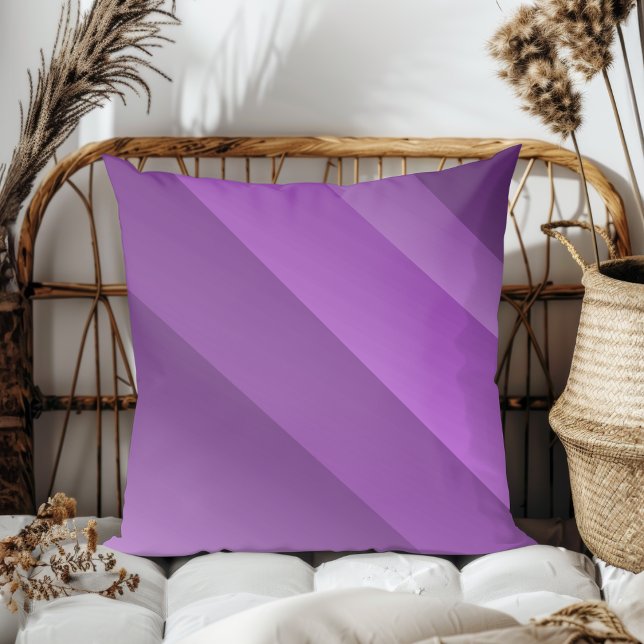 Enkel Elegant Modern diagonal Rand Lila Kudde (Skapare uppladdad)