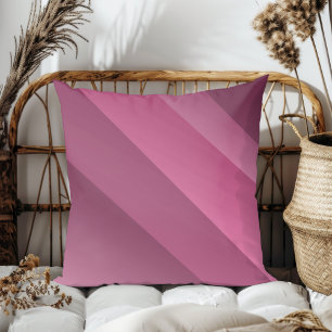 Enkel Elegant Modern diagonal Rand Mörk Rosa Kudde