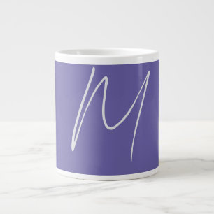 Enkel Elegant Modern Egen Namn Monogram Jumbo Mugg
