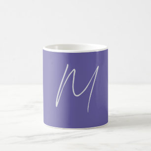 Enkel Elegant Modern Egen Namn Monogram Kaffemugg