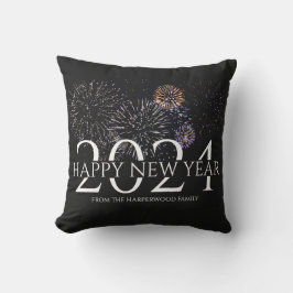Enkel Elegant Modern Fireworks Gott nytt år Kudde