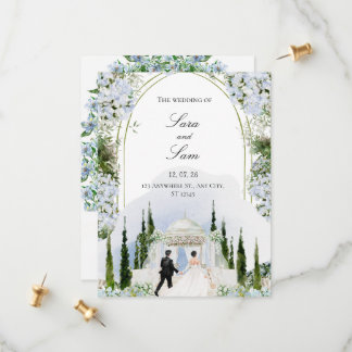 Enkel Elegant Modern Fotobryllopsinbjudan Spara Datumet