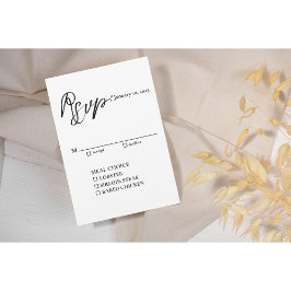 Enkel Elegant Modern Klassisk RSVP-kort