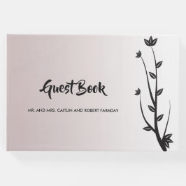 Enkel Elegant Modern löv Gästböcker