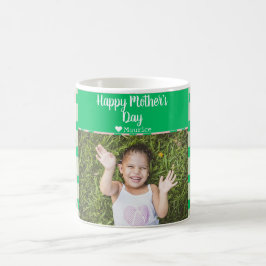 Enkel Elegant Modern Mors dag Photo Namn Kaffemugg