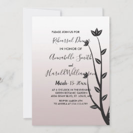 Enkel Elegant Moderna    bladÅterkallningsmiddag Inbjudningar