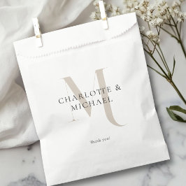 Enkel, elegant, monogram bröllop