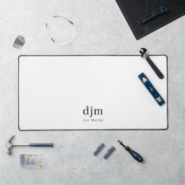 Enkel Elegant Monogram minimalistisk svartvitt