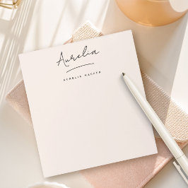 Enkel Elegant Namnteckning minimalistisk kvinnlig  Anteckningsblock