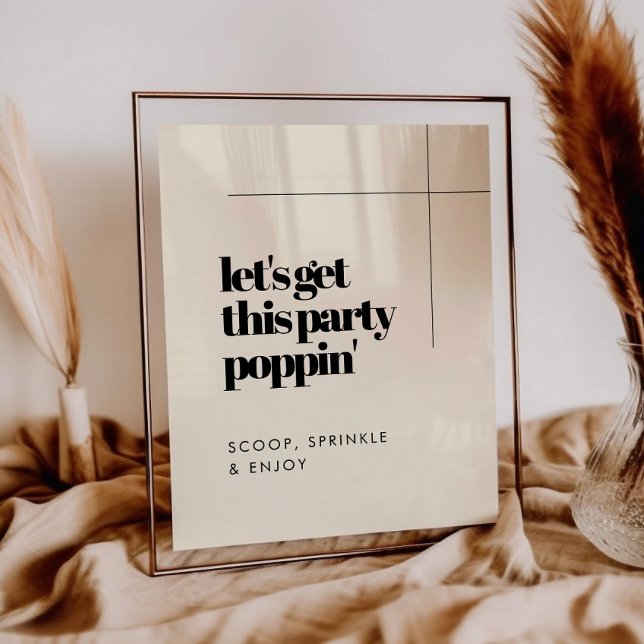 Enkel elegant och chic Låt oss den här party-pekar Poster (Skapare uppladdad)