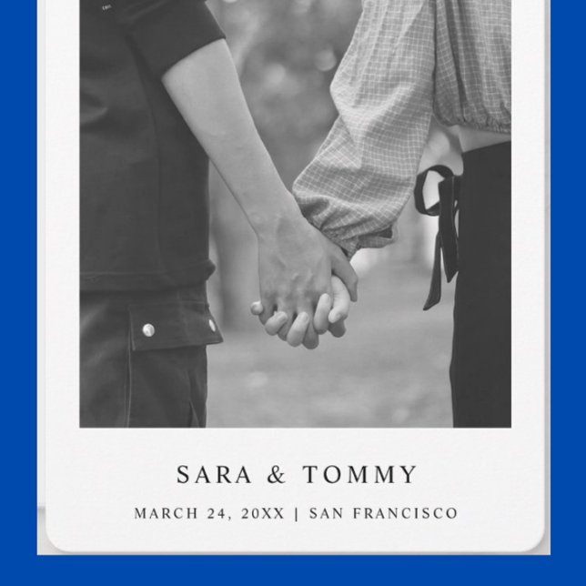 Enkel Elegant och foto | BRÖLLOP Spara Datumet (Skapare uppladdad)