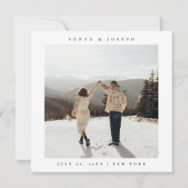 Enkel Elegant och fotospara datum för Färg Spara Datumet