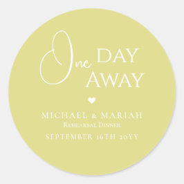 Enkel Elegant Övernattningsfest för Repsällskap Runt Klistermärke