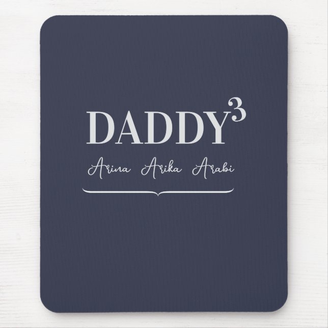 Enkel Elegant, pappa, kuberad typografi Barn Namn Musmatta (Framsidan)