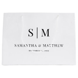 Enkel Elegant par Initialer Bröllop Sponsrar