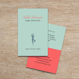 Enkel Elegant Pastel Icon Yoga Instructor Flygblad