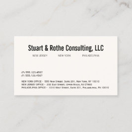 Enkel Elegant Professionell Corporate Office Visitkort