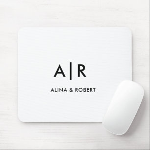 Enkel Elegant Professionell Monogram Minimalistisk Musmatta