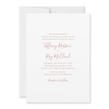 Enkel Elegant Ro Guld, traditionell Bröllop