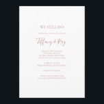 Enkel Elegant Ro Guld Vi fortsätter att förnya Vow Inbjudningar<br><div class="desc">Denna enkla inbjudan till förnyelse av elegant ro guld är perfekt för er klassiska, moderna minimalistiska bröllop ro guld. Utformningen har en minimal contemporary av klassisk vintage med guld-typsnitt och delikat romantisk kalligrafi. Det är utmärkt för vår, sommar, fall eller vinter lyx bröllop. Behålla den som den är, eller välj...</div>