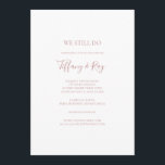 Enkel Elegant Ro Guld Vi fortsätter att förnya Vow Inbjudningar<br><div class="desc">Denna enkla inbjudan till förnyelse av elegant ro guld är perfekt för er klassiska, moderna minimalistiska bröllop ro guld. Utformningen har en minimal contemporary av klassisk vintage med guld-typsnitt och delikat romantisk kalligrafi. Det är utmärkt för vår, sommar, fall eller vinter lyx bröllop. Behålla den som den är, eller välj...</div>