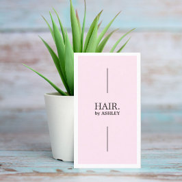 Enkel Elegant Ro White Hairdresser Visitkort