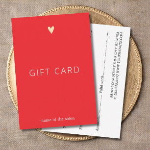 Enkel Elegant Röd Vit Guld Hjärtat Skönhet