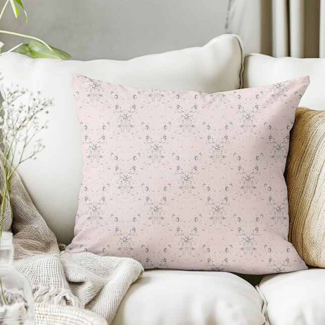 Enkel Elegant  Rosa Glitter Mönster Kudde (Skapare uppladdad)