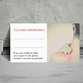 Enkel Elegant Ryggmassage för Kvinnor Tidsbeställning Kort