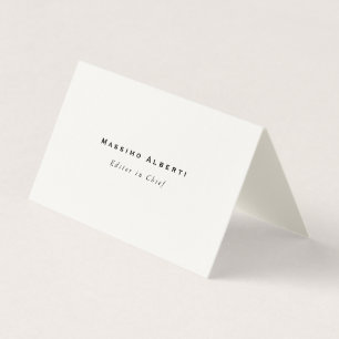 Enkel Elegant Signatur Kräm Modern Minimalistisk Visitkort