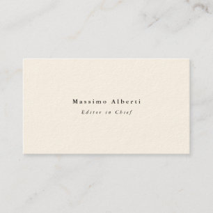 Enkel Elegant Signatur Kräm Modern Minimalistisk Visitkort