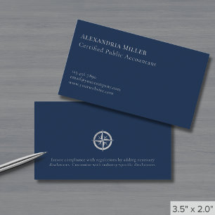 Enkel Elegant Silver Logotyp Visitkort