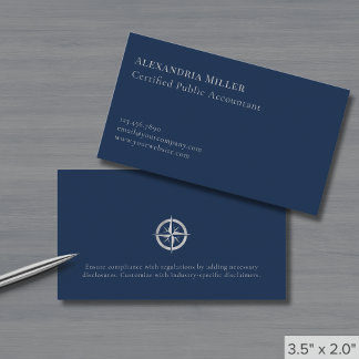 Enkel Elegant Silver Logotyp Visitkort