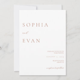 Enkel Elegant Skript Inbjudan