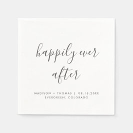 Enkel Elegant, skript som tur är efter Bröllop Pappersservett