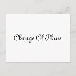 Enkel Elegant Skriptuppläggning av Bröllop Meddelande Vykort